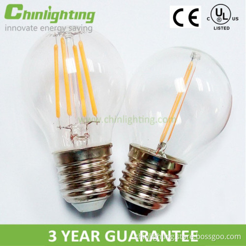 G45 clear class filament bulb led lamp from professional supplier